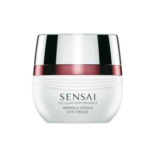 Wrinkel Repair Eye Cream im Tigel. Die Farbgebung des Tigel erinnert an den korrekt gezogenen Strich mit einem Eye-Liner.